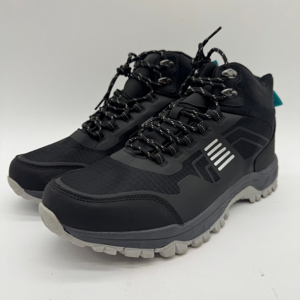 Men's US 11.5 Black Hiking Boots Mid Top Trail Outdoor Lace Up EU 45